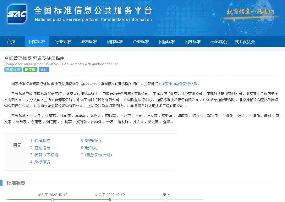 新標 | GB/T35770-2022《合規(guī)管理體系要求及使用指南》正式發(fā)布